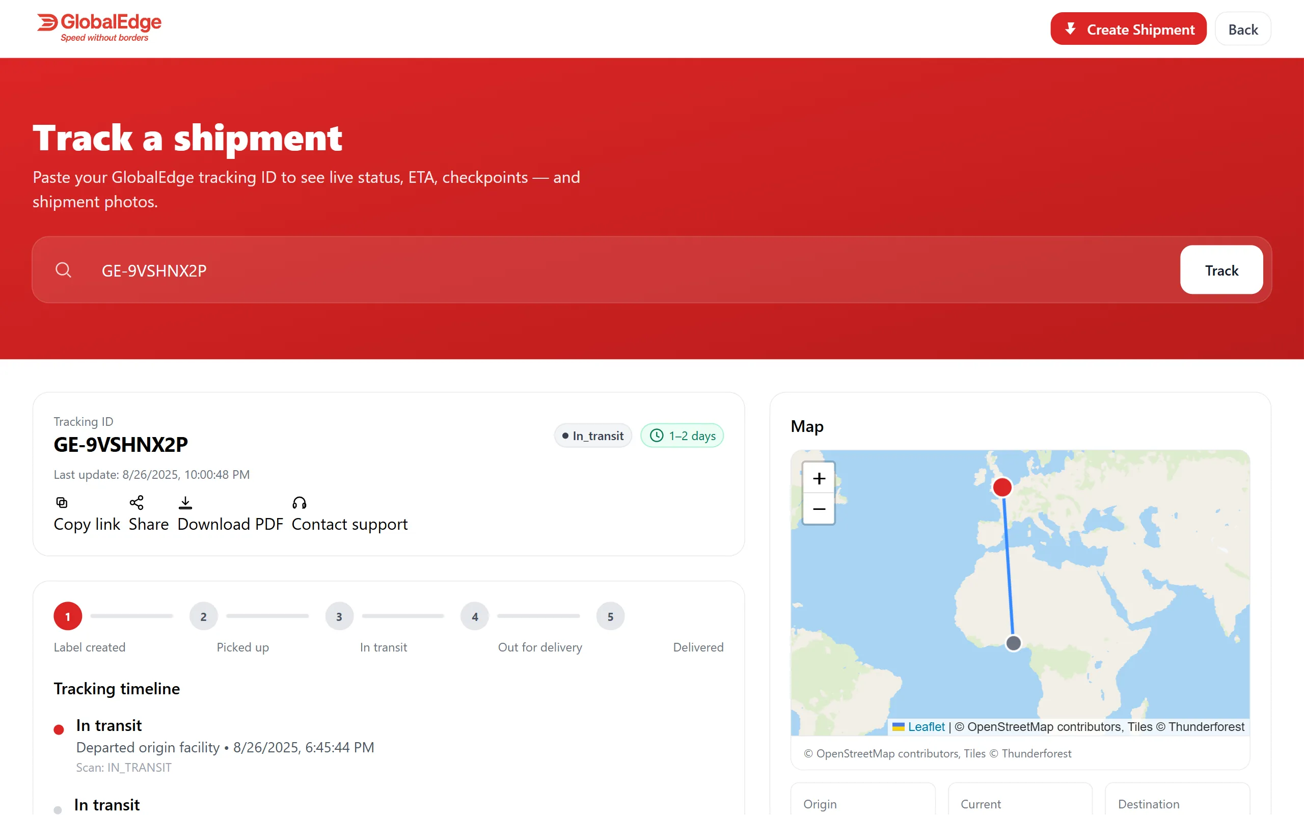Tracking Map